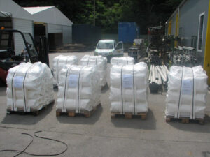 PVC tarpaulin - industrial tent